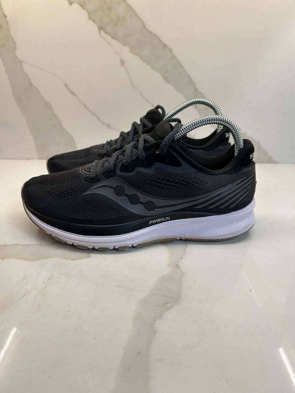 Saucony Ride 14 Black Charcoal Running Shoes Sneakers